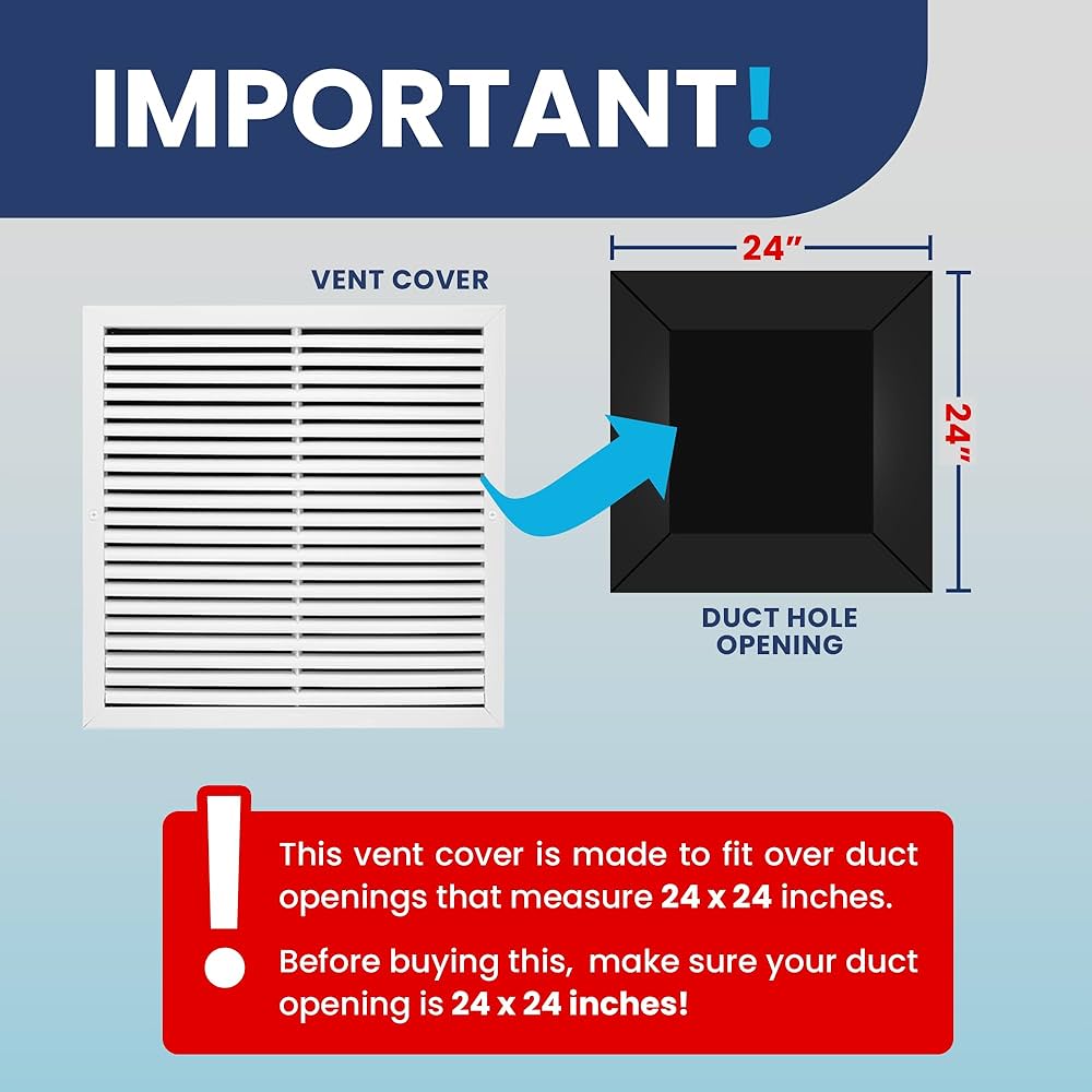 Amazon | 61.0 cm x 61.0 cm ダクトホールアルミニウムリターン